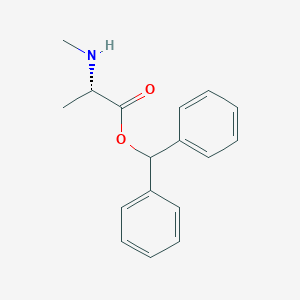 molecular formula C17H19NO2 B14072809 N-methyl-L-alanine benzhydryl ester 