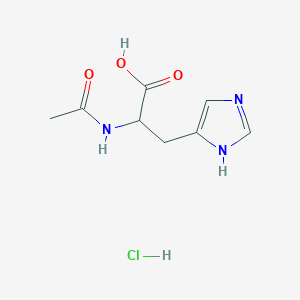 molecular formula C8H12ClN3O3 B14072863 N-alpha-Acetyl-L-Histidine.H2O 