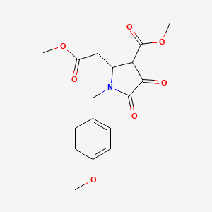 Methyl 1-(4-methoxybenzyl)-2-(2-methoxy-2-oxoethyl)-4,5-dioxopyrrolidine-3-carboxylate