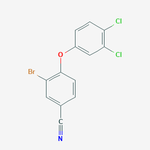 B1407296 3-Bromo-4-(3,4-dichlorophenoxy)benzonitrile CAS No. 1548389-32-7