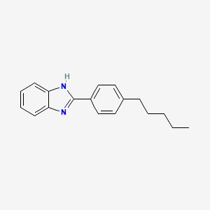 molecular formula C18H20N2 B14072973 2-(4-Pentylphenyl)-1H-benzimidazole CAS No. 144449-66-1