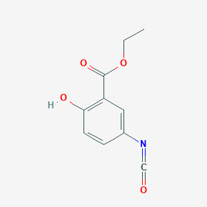 molecular formula C10H9NO4 B140730 Ethyl 2-hydroxy-5-isocyanatobenzoate CAS No. 150129-30-9