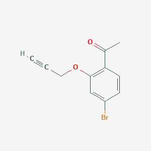1-[4-Bromo-2-(prop-2-yn-1-yloxy)phenyl]ethan-1-one