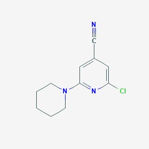 2-Chloro-6-(piperidin-1-yl)pyridine-4-carbonitrile