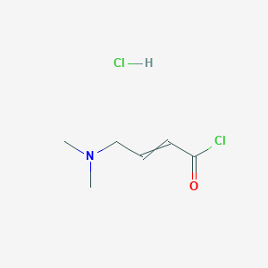 molecular formula C6H11Cl2NO B14073025 4-(Dimethylamino)-2-butenoyl chloride hydrochloride 