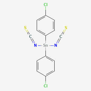 molecular formula C14H8Cl2N2S2Sn B14073068 Bis(4-chlorophenyl)(diisothiocyanato)stannane CAS No. 101159-84-6
