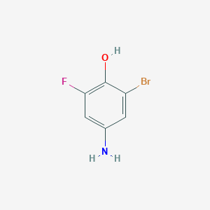 molecular formula C6H5BrFNO B1407316 4-Amino-2-bromo-6-fluorophenol CAS No. 1783544-55-7