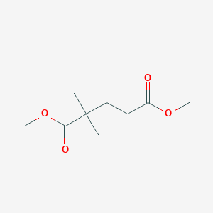 molecular formula C10H18O4 B14073266 Dimethyl 2,2,3-trimethylpentanedioate CAS No. 101803-94-5