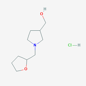 [1-(Tetrahydrofuran-2-ylmethyl)pyrrolidin-3-yl]methanol hydrochloride