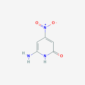 molecular formula C5H5N3O3 B14073402 6-Amino-4-nitropyridin-2-ol 