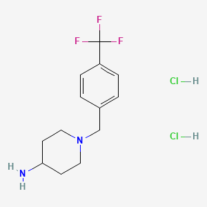 1-[4-(Trifluoromethyl)benzyl]piperidin-4-amine dihydrochloride