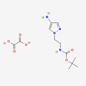tert-butyl [2-(4-amino-1H-pyrazol-1-yl)ethyl]carbamate oxalate
