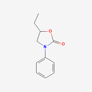 molecular formula C11H13NO2 B14073534 5-Ethyl-3-phenyl-1,3-oxazolidin-2-one CAS No. 101835-17-0