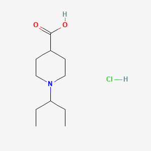 1-(1-Ethylpropyl)piperidine-4-carboxylic acid hydrochloride