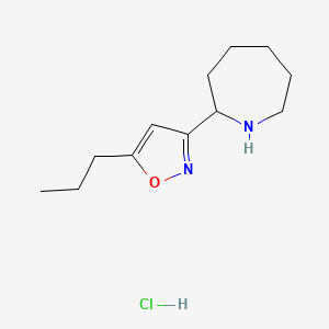 3-(Azepan-2-yl)-5-propylisoxazole hydrochloride