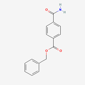 molecular formula C15H13NO3 B14073642 Benzoic acid, 4-(aminocarbonyl)-, phenylmethyl ester CAS No. 101097-45-4