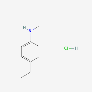 molecular formula C10H16ClN B1407369 N,4-diethylaniline hydrochloride CAS No. 1417363-66-6