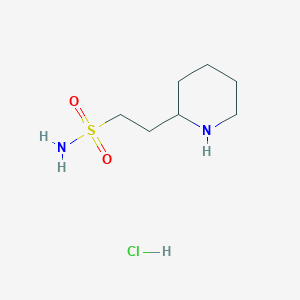 molecular formula C7H17ClN2O2S B1407374 2-Piperidin-2-ylethanesulfonamide hydrochloride CAS No. 1984136-82-4
