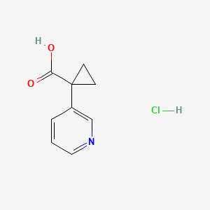 1-(Pyridin-3-yl)cyclopropane-1-carboxylic acid hydrochloride