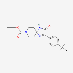 Tert-butyl 2-(4-tert-butylphenyl)-3-oxo-1,4,8-triazaspiro[4.5]dec-1-ene-8-carboxylate