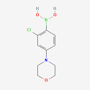 molecular formula C10H13BClNO3 B1407383 2-Chloro-4-(morpholino)phenylboronic acid CAS No. 2225181-64-4