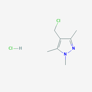 B1407385 4-(chloromethyl)-1,3,5-trimethyl-1H-pyrazole hydrochloride CAS No. 1352127-20-8