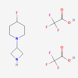 1-(Azetidin-3-yl)-4-fluoro-piperidine ditrifluoroacetate
