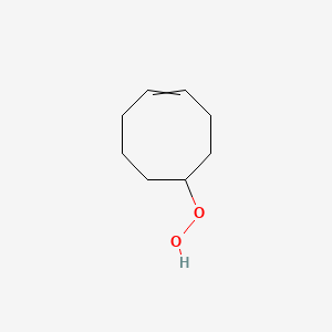 molecular formula C8H14O2 B14073889 Cyclooct-4-ene-1-peroxol CAS No. 102574-82-3