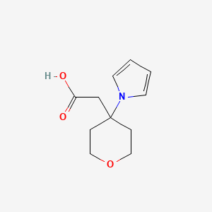 2-(4-(1H-Pyrrol-1-yl)tetrahydro-2H-pyran-4-yl)acetic acid