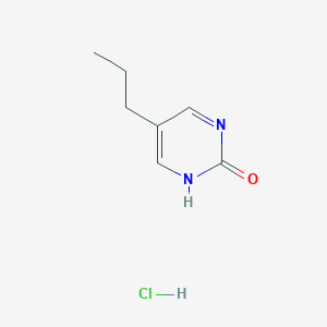 molecular formula C7H11ClN2O B1407393 5-Propylpyrimidin-2-ol hydrochloride CAS No. 1992996-57-2