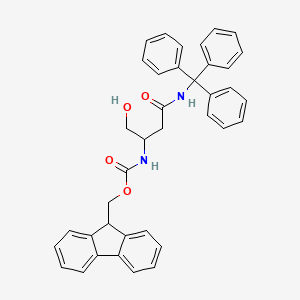molecular formula C38H34N2O4 B14073930 Fmoc-asn(trt)-ol 