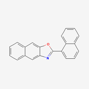 molecular formula C21H13NO B14073944 Naphth[2,3-d]oxazole, 2-(1-naphthalenyl)- CAS No. 100171-52-6
