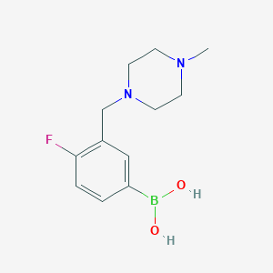 4-Fluoro-3-((4-methylpiperazin-1-yl)methyl)phenylboronic acid