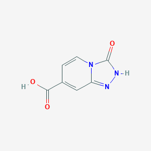molecular formula C7H5N3O3 B1407406 3-Oxo-2,3-dihydro-[1,2,4]triazolo-[4,3-a]pyridine-7-carboxylic acid CAS No. 1083369-17-8