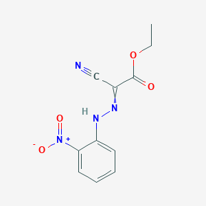 molecular formula C11H10N4O4 B14074080 Acetic acid, cyano[(2-nitrophenyl)hydrazono]-, ethyl ester CAS No. 30006-51-0