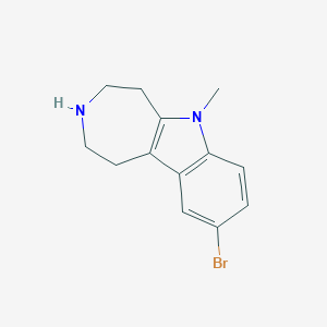 molecular formula C13H15BrN2 B1407414 9-Bromo-6-methyl-1,2,3,4,5,6-hexahydroazepino[4,5-b]indole CAS No. 1521970-54-6