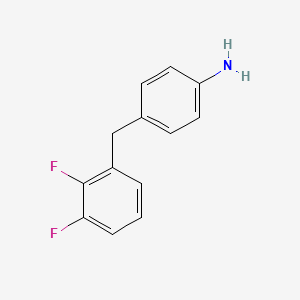 molecular formula C13H11F2N B1407418 4-(2,3-Difluorobenzyl)-phenylamine CAS No. 1516318-39-0