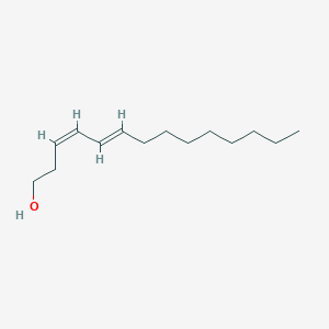 molecular formula C14H26O B14074270 (z,e)-3,5-Tetradecadien-1-ol 