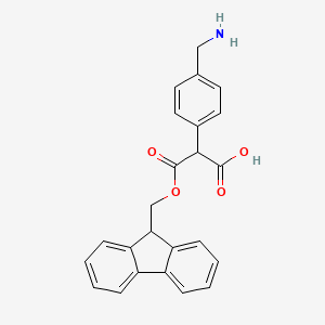 molecular formula C24H21NO4 B14074297 Fmoc-(4-aminomethylphenyl)acetic acid 