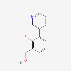molecular formula C12H10FNO B14074303 (2-Fluoro-3-(pyridin-3-yl)phenyl)methanol 