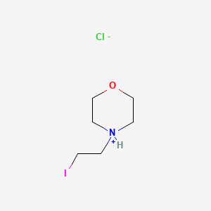 molecular formula C6H13ClINO B14074309 4-(2-Iodoethyl)morpholin-4-ium;chloride 