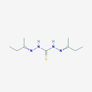 molecular formula C9H18N4S B14074336 N',2-Di(butan-2-ylidene)hydrazine-1-carbothiohydrazide CAS No. 102266-85-3