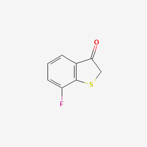 molecular formula C8H5FOS B1407436 7-fluorobenzo[b]thiophen-3(2H)-one CAS No. 1558342-18-9