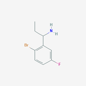1-(2-Bromo-5-fluorophenyl)propylamine