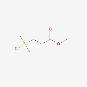 molecular formula C6H13ClO2Si B14074386 Methyl 3-[chloro(dimethyl)silyl]propanoate CAS No. 82414-75-3