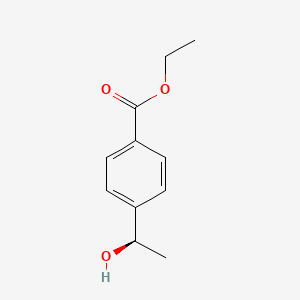 molecular formula C11H14O3 B14074443 ethyl (R)-4-(1-hydroxyethyl)benzoate 