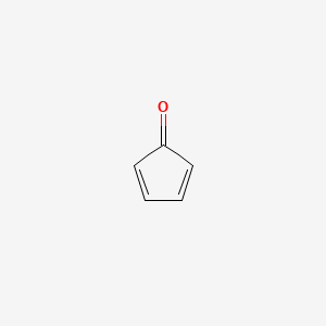 molecular formula C5H4O B14074457 2,4-Cyclopentadiene-1-one CAS No. 13177-38-3