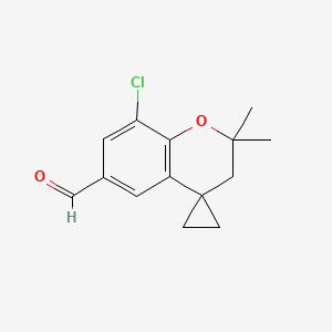 8-Chloro-2,2-dimethylspiro[chroman-4,1'-cyclopropane]-6-carbaldehyde