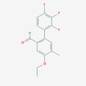4-Ethoxy-2',3',4'-trifluoro-5-methyl-[1,1'-biphenyl]-2-carbaldehyde