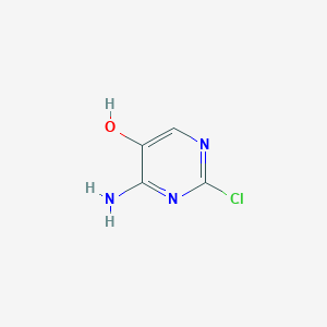 molecular formula C4H4ClN3O B1407452 4-Amino-2-chloropyrimidin-5-ol CAS No. 943995-31-1